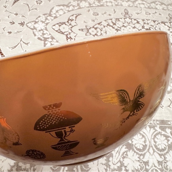 Vintage Pyrex “Early America” Set of 4 Cinderella Nesting Bowls 444 443 442 441 - Picture 10 of 12